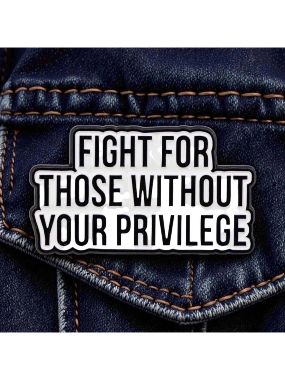 FIGHT FOR YOUR NEIGHBORS Enamel Backpack Lapel Pin NEW
